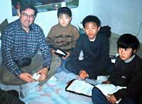 Rev. Tim Peters hangs out with North Korean refugees